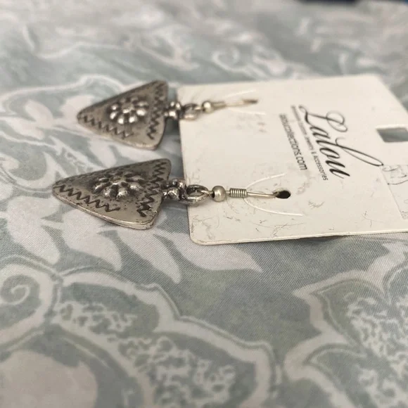 Silver Lalou Earrings OS NWT - Picture 4 of 5